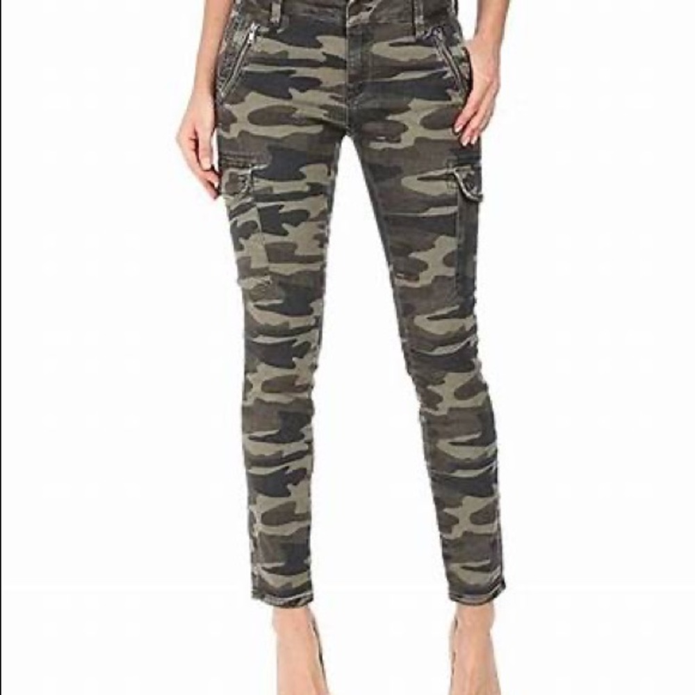Mavi Juliette Military Camo Cargo Skinny Pants